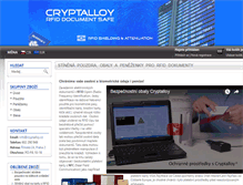Tablet Screenshot of cryptalloy.cz